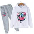 thumbnail image 2 of Conjunto de sudaderas con capucha y pantalones de punto para niños y niñas, moda infantil, jerseys de punto, ropa, 2024, 2 of 5