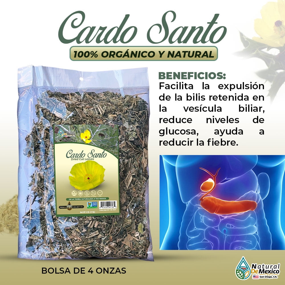 Cardo Santo Amarillo 4 oz. 113gr. Holy Thistle Mexican Herb Tea Cardo  Bendito 