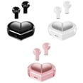 thumbnail image 4 of Cateissary Auriculares inalámbricos Bluetooth con control táctil y emparejamiento de memoria. Teléfono y Comunicación rosa, 4 of 6