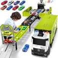 thumbnail image 1 of Pista de carreras Toy Carrier Truck con 8 coches de carreras para niños de más de 3 años, 1 of 6