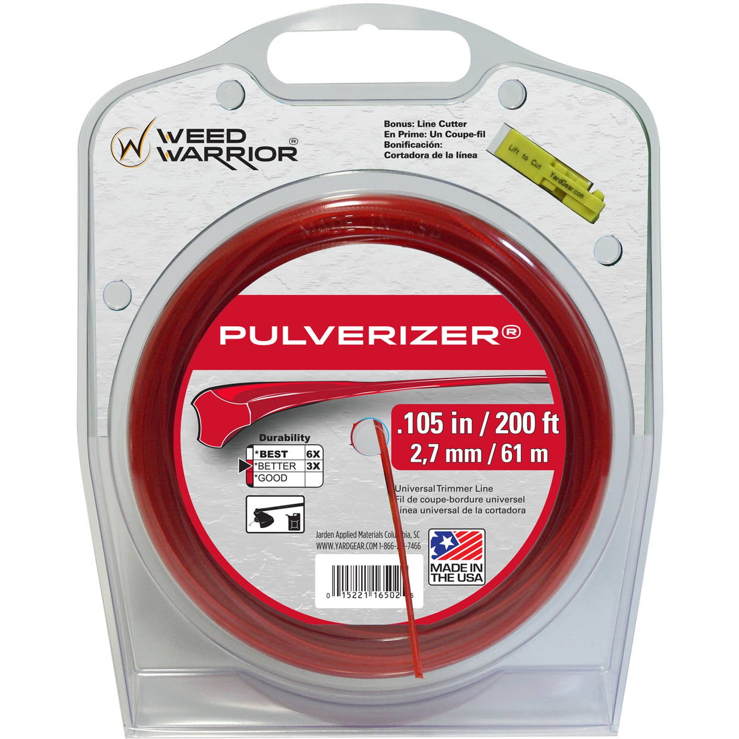 Weed Warrior Replacement Trimmer Line, .105, 200', Large Donut