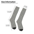 thumbnail image 2 of Daiia Sports Socks Black And White Houndstooth Printed Novelty Crew Socks for Men Women Knee High Socks Cotton Socks Soft & Breathable Support Unisex Socks, 2 of 9