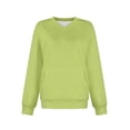 thumbnail image 5 of Vmvidoty Women's V-Neck Drop Shoulder Sweatshirt Casual Loose Fit Long Sleeve Pullover with Pockets(Green, S), 5 of 7