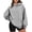 Light Gray, variant on Stralyhd Women's Oversized Casual Hoodies Long Sleeve Solid Lightweight Pullover Tops Loose Sweatshirt with Front Pocket Green 2XL