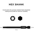 thumbnail image 2 of NEIKO 01149A Torx Head Drill Bit Set, 11-Piece Sizes TT6 to TT40 | Tamperproof Magnetic Torx Bits | 3 Quick Release Shanks | Premium S2 Steel | Compatible with Power Drills and Impact Drivers, 2 of 6