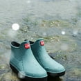 thumbnail image 5 of Men's Ankle Deck Boots Waterproof Slip On Fishing Rain Boots Comfortable Non Slip Rubber Garden Shoes, 5 of 8
