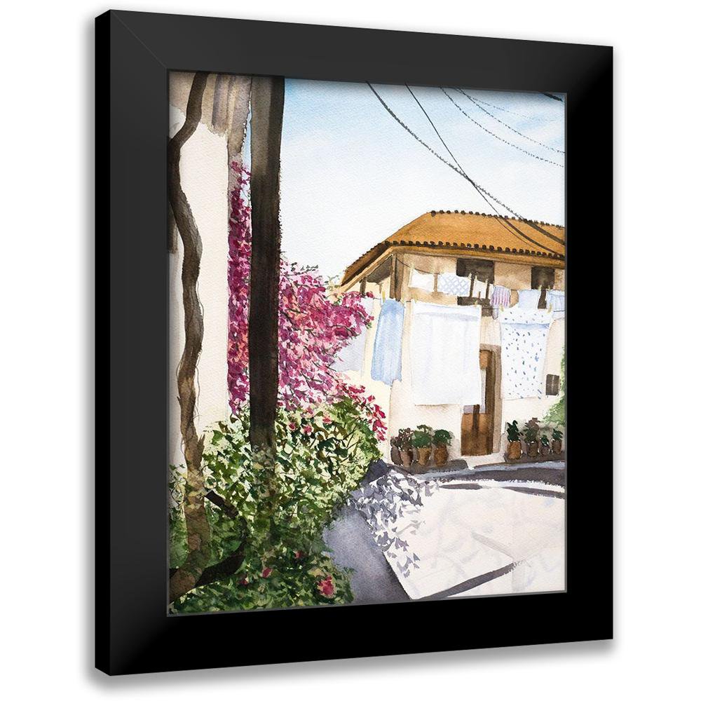 Shefranov Olga 15x18 Black Modern Framed Museum Art Print Titled - Clothesline