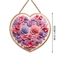 thumbnail image 3 of Mrzhqd 2D Flat Printing Valentines Day Sign Spread Love This Valentine'S Day With A Gorgeous Wooden Hanging Plaque: The Gift For Your Sweetheart, 3 of 6