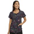 thumbnail image 4 of Heartsoul Break On Through Scrubs Top For Women Round Neck HS685, XL, Celestial Twist, 4 of 7