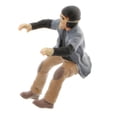 thumbnail image 2 of KLKCMS 1:64 Motorcycle Doll Small People Model Diorama Landscape Sand Scenery Accessory Gray, 2 of 9