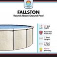 thumbnail image 4 of Lake Effect Pools 24' Round x 52" Height Fallston Above Ground Swimming Pool with 25 Gauge Antilles Dolphin Liner, 4 of 6
