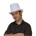 thumbnail image 2 of Divertido disfraz de fieltro blanco con sombrero de fiesta para adulto, 2 of 7