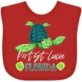 thumbnail image 3 of Inktastic Port St. Lucie, Florida Happy Sea Turtle Boys or Girls Baby Bib, 3 of 4