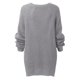 thumbnail image 4 of Gibobby Suéter de Cuello Redondo para Mujer, suéter ligero de cuello redondo para mujer(Gris,G), 4 of 5