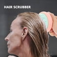 thumbnail image 3 of Scalp Massager and Shampoo Brush with Soft Silicone Bristles for Deep Cleaning Wet or Dry Hair Orange, 3 of 4