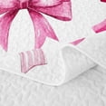 thumbnail image 5 of Erosebridal Lovely Coquette Bow-Tie Kids Twin Quilt Set,Cute Pink Bowknot Print Twin Coverlet Set For Girls,2 Pieces, 5 of 7