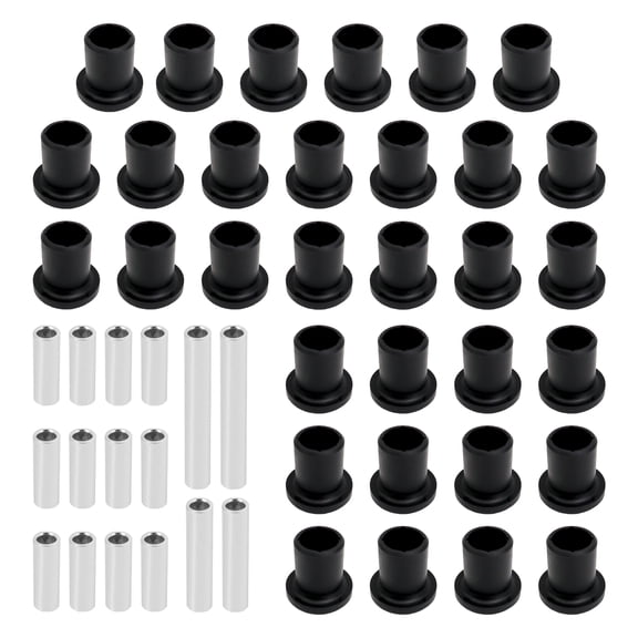Hex Autoparts  Suspension Front & Rear A-Arm Bushings Kit for 2005-2008 Polaris Ranger 500 700 HDPE Heavy Duty Control Arm Bushing Sleeves Complete Set