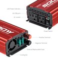 thumbnail image 3 of Inversor de corriente para coche POTEK de 500 W DC 12 V a AC 110 V 2 salidas AC, 3 of 7