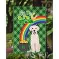 thumbnail image 3 of White Cream Labrador Retriever St. Patrick's Day Flag Garden Size 11.25 in x 15.5 in, 3 of 3