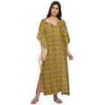 thumbnail image 4 of Moomaya Womens Long Maternity Kimono Sleeves Button Down Maxi Dress Kaftan, 4 of 5