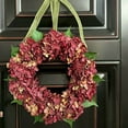 thumbnail image 6 of Tyeign Thanksgiving Hydrangea Wreath 16 Inch, Colorful Autumn Flower Door Hanger for Front Door Wall, Artificial Fall Garland for Home Porch Window Decor, 1 Wreath, 6 of 6