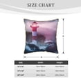 thumbnail image 4 of Kll Lighthouse Waves Torrential Rain Decorative Throw Pillow Covers Velvet Soft For Couch Sofa Bedroom Living Room Outdoor -20"X20", 4 of 8