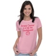 thumbnail image 4 of Breast Cancer is a Doodiehead Womens Slim Fit Graphic Tee Brisco Brands L, 4 of 5