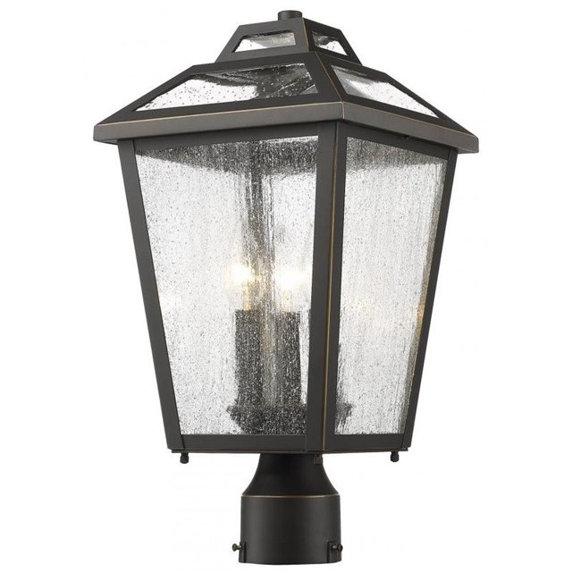 Z-Lite Bayland 3 Light Outdoor Post Mount Light in Oil Rubbed Bronze