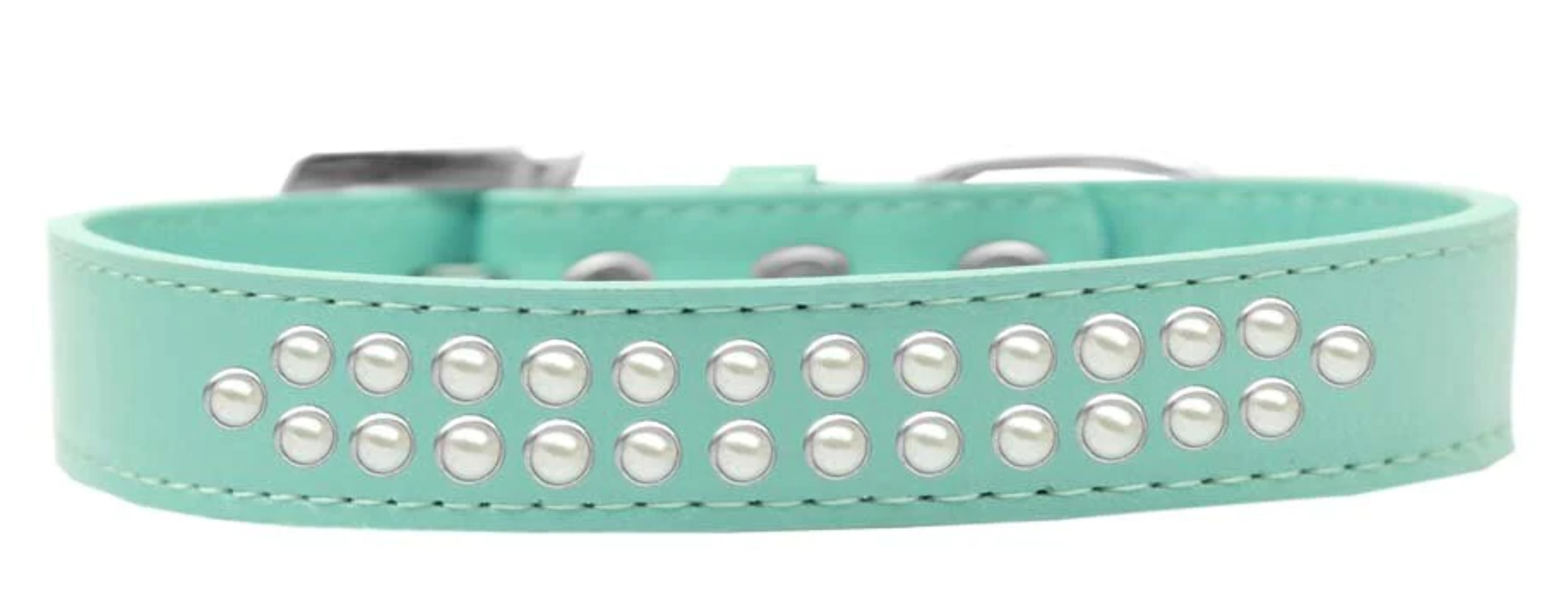 Mirage Pet Products613-03 LPK-14 Two Row Pearl Dog Collar, Light Pink - Size 14 - image 3 of 9