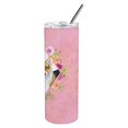 thumbnail image 4 of Carolines Treasures CK4167TBL20 Gobelet Mince en Acier Inoxydable à Double Paroi 20 oz Corgi Fleurs Roses, 4 of 4