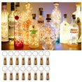 thumbnail image 1 of Paquete de 16 luces para botellas, 20 LED, luz para botellas de 2 m, luces de hadas blancas cálidas, luces de ambiente de corcho, luz nocturna para botellas de vino, bricolaje, fiesta, jardín,, 1 of 6