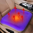thumbnail image 6 of Genuine Sheepskin Car Seat Cushion Seat Covers for Cars Trucks SUV Comfort Seat Protector Pad for Car Driver Seat Car Accessories for Women Office Chair Car Decor (Purple, Front Seat Cushion-1 Pc), 6 of 6
