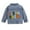 style-02 Orange, variant on Gubotare Kids Jean Jacket for Girls Toddler Baby Girl Jacket Big Sister/Brother Letter Embroidery Jean Long Sleeve Cardigan Button Denim Coat Size 4T 5T (Blue,4-5 Years)