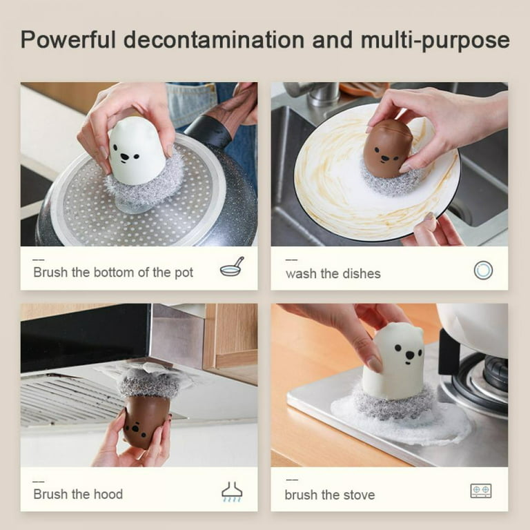 GoodCook PROfreshionals 3-Piece BPA-Free Kitchen Dish Brush Set, Teal