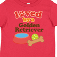 thumbnail image 4 of Inktastic Golden Retriever Loved by a Boys or Girls Toddler T-Shirt, 4 of 5