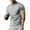 Gray, variant on Men's Summer Shirts Casual Sports Short Sleeve T-Shirt Round Neck Side Striped Athletic Activewear Top for Gym Running Workout Navy XL