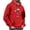 Red, variant on Turilly Hoodies Men Christmas Print Hoodie With Kangaroo Pocket Casual Pullover Sweatshirt
