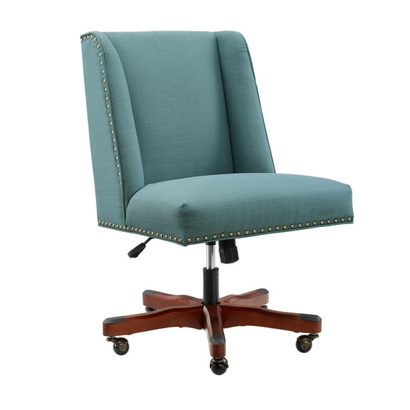 Linon Draper Upholstered Swivel Office Chair, Multiple Colors