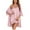 Misty Rose, variant on Avidlove Womens Robe Sets Sleepwear Satin Silk Sexy Nightgown with Bathrobes Black Lightweight Lingerie Dress Bride Robes Set Knee Length