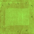 thumbnail image 1 of Ahgly Company Indoor Square Abstract Green Contemporary Area Rugs, 4' Square, 1 of 1