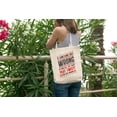 thumbnail image 2 of Plot Twist and Keep Moving 12oz Reusable Canvas Tote Bag, 2 of 5