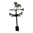 thumbnail image 3 of Indicador de dirección del viento con forma de caballo de hierro. Adorno decorativo para jardín. Fácil instalación. Estilo C, 3 of 9