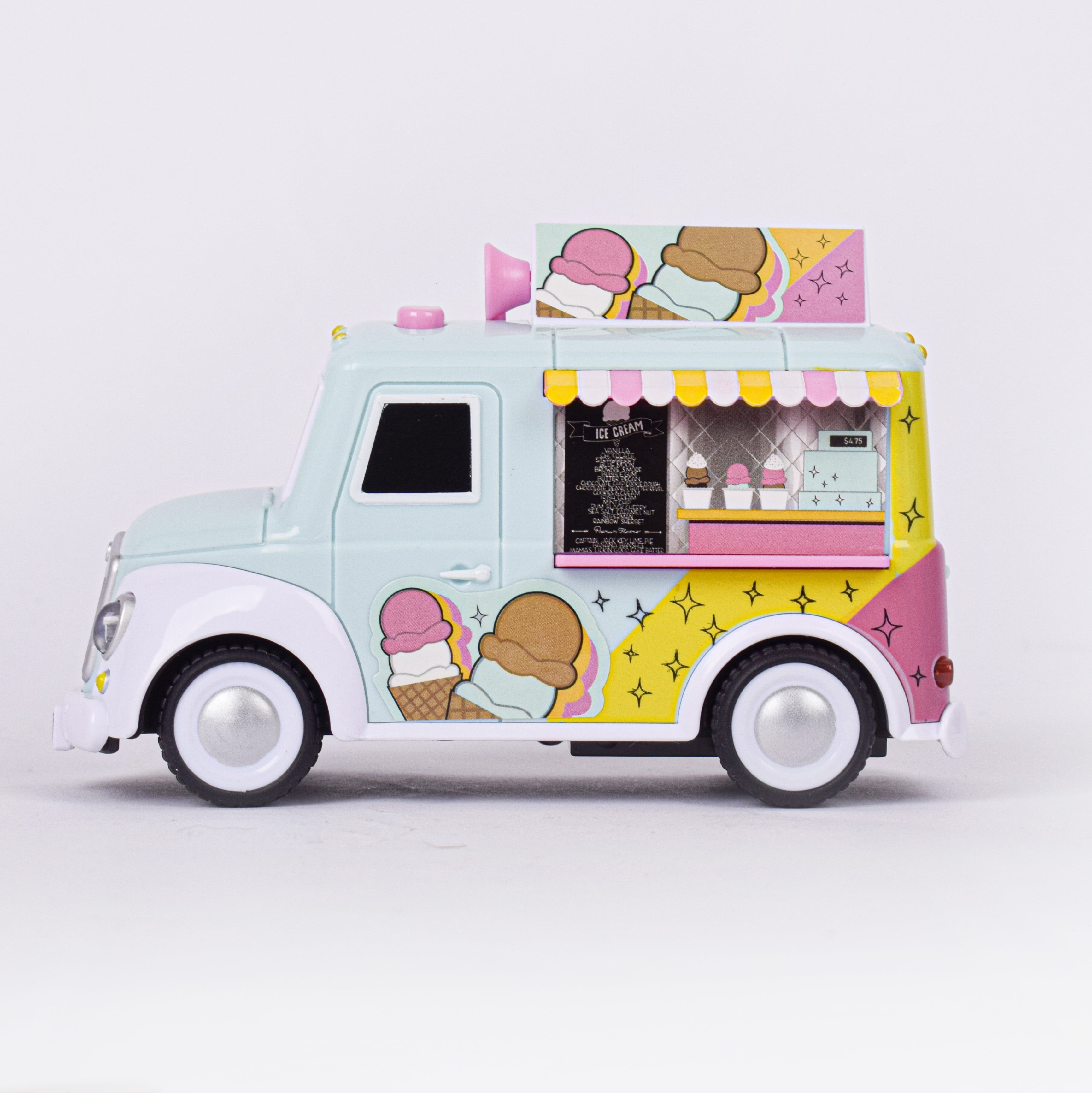 Maxx Action, 12" Motorized Lights and Sounds Large Ice Cream Truck, 1 pack, Play Toys for Children 3+