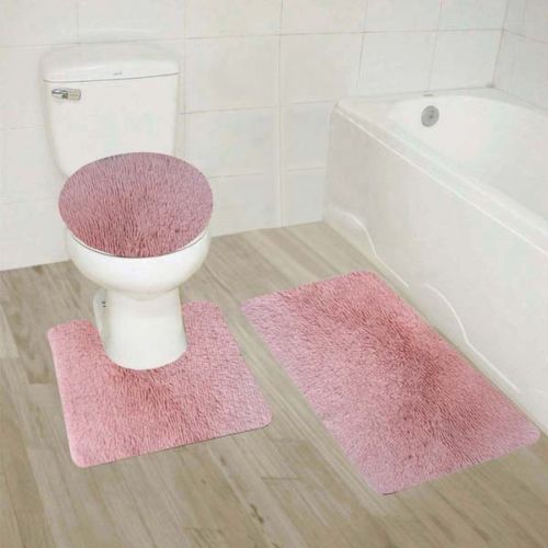 pink toilet lid cover