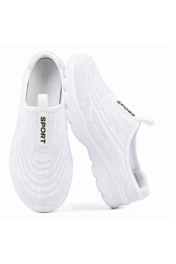 Clogs Mules for Women Shoes Slip on Sneakers Flats Lightweight Breathable Mesh Comfort Walking Shoes