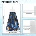 thumbnail image 7 of ZIATUBLE Butterfly Floral Hanging Kitchen Towel Breathable Dish Towel Hand Towels Easy to Install Bathroom Hand Bath Towel Machine Washable Dish Cloths Towel Elastic Hanging Towels, 7 of 7