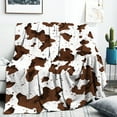 thumbnail image 6 of Cow Print Blanket Cow Decor Bedding Throw Blanket for Girl Women Christmas Valentine's Birthday Gifts Soft Cute Print Farm Animal Cow Blanket 40x50 Inch, 6 of 8