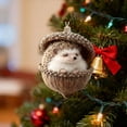 thumbnail image 5 of Clode Animal Ornaments Cozy Christmas Ornaments 2D Acrylic Animal Christmas Tree Ornaments Hangable Animals Pendants for Xmas Tree Wreaths Garland Christmas Ties for Garland, 5 of 6