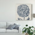 thumbnail image 3 of Trademark Fine Art 'Indigo Floral on Linen V' Canvas Art by Vision Studio, 3 of 4