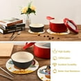 thumbnail image 6 of GZHJMY 2PCS Thanksgiving Chicken Turkey Leaves Trivets Pot Holders Set and Placemats Set, Hot Pads, Table Mats for Cooking and Baking, Cotton Braided Hot Pads, 7.09"+9.45", 6 of 7